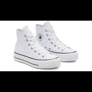 Converse Chuck Taylor All Star Canvas Platform High Top White
